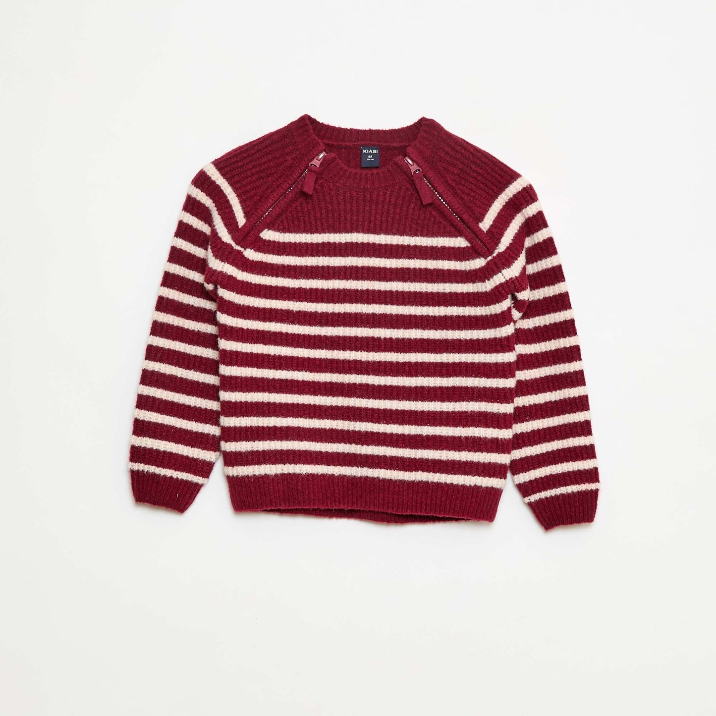 Sweat avec col montant et double ouverture zippée - So Easy ROUGE