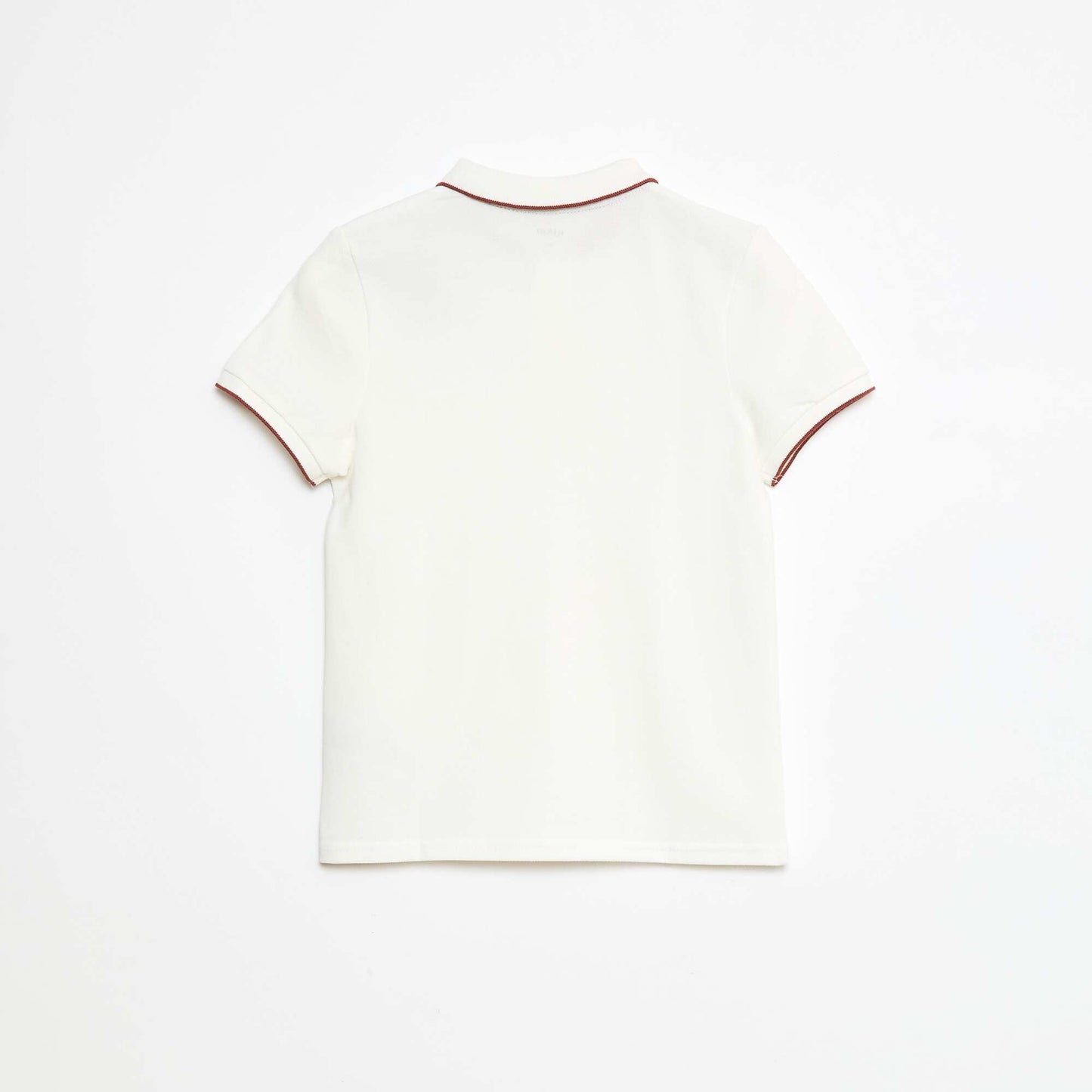 Polo en coton piqué BLANC