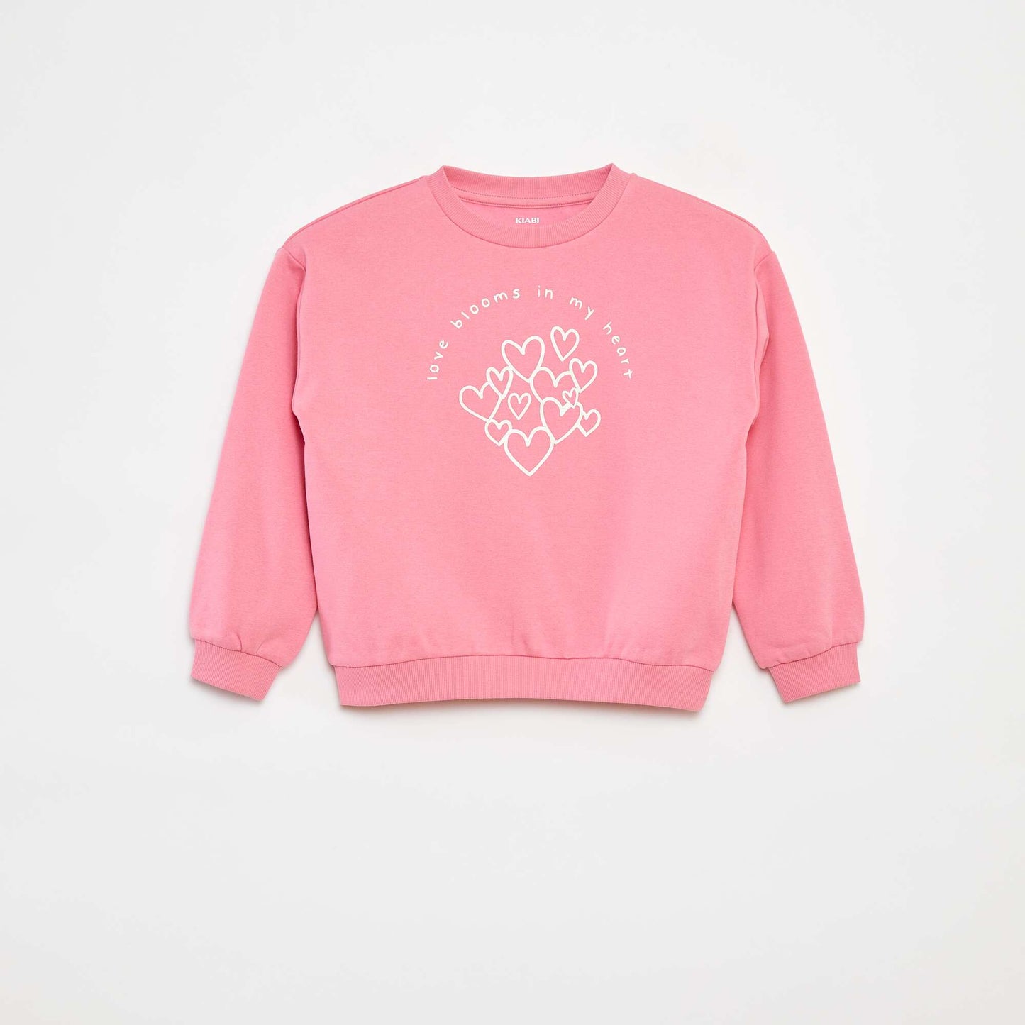 Sweat à manches longues avec imprimé ROSE