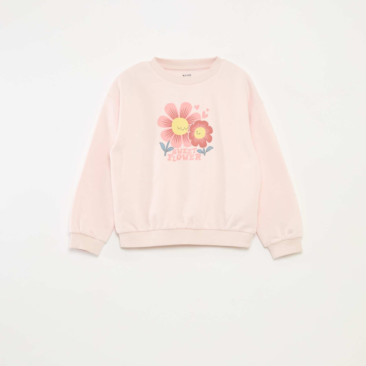 Sweat à manches longues avec imprimé ROSE