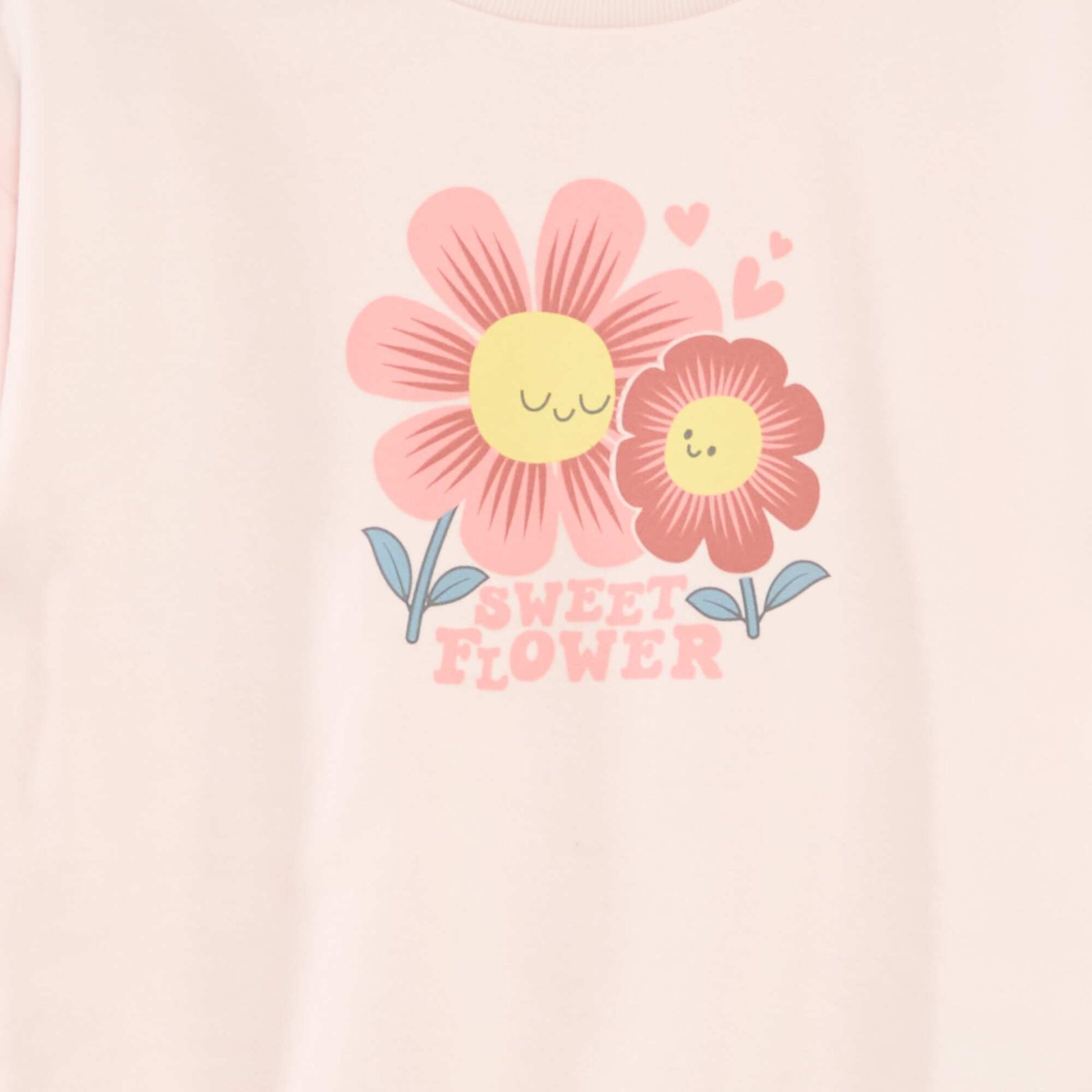 Sweat à manches longues avec imprimé ROSE