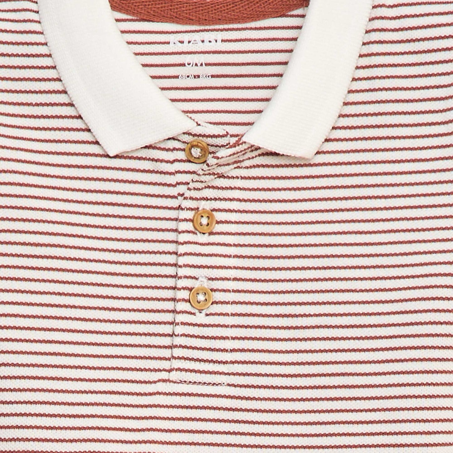 Polo en maille piquée imprimé BLANC