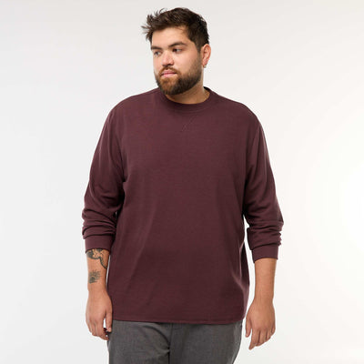 Pull en maille côtelée et col rond VIOLET