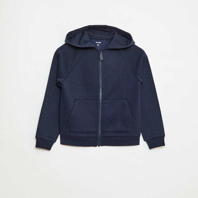 Sweat zippé à capuche avec ouverture zippée avec aimant - So Easy BLEU