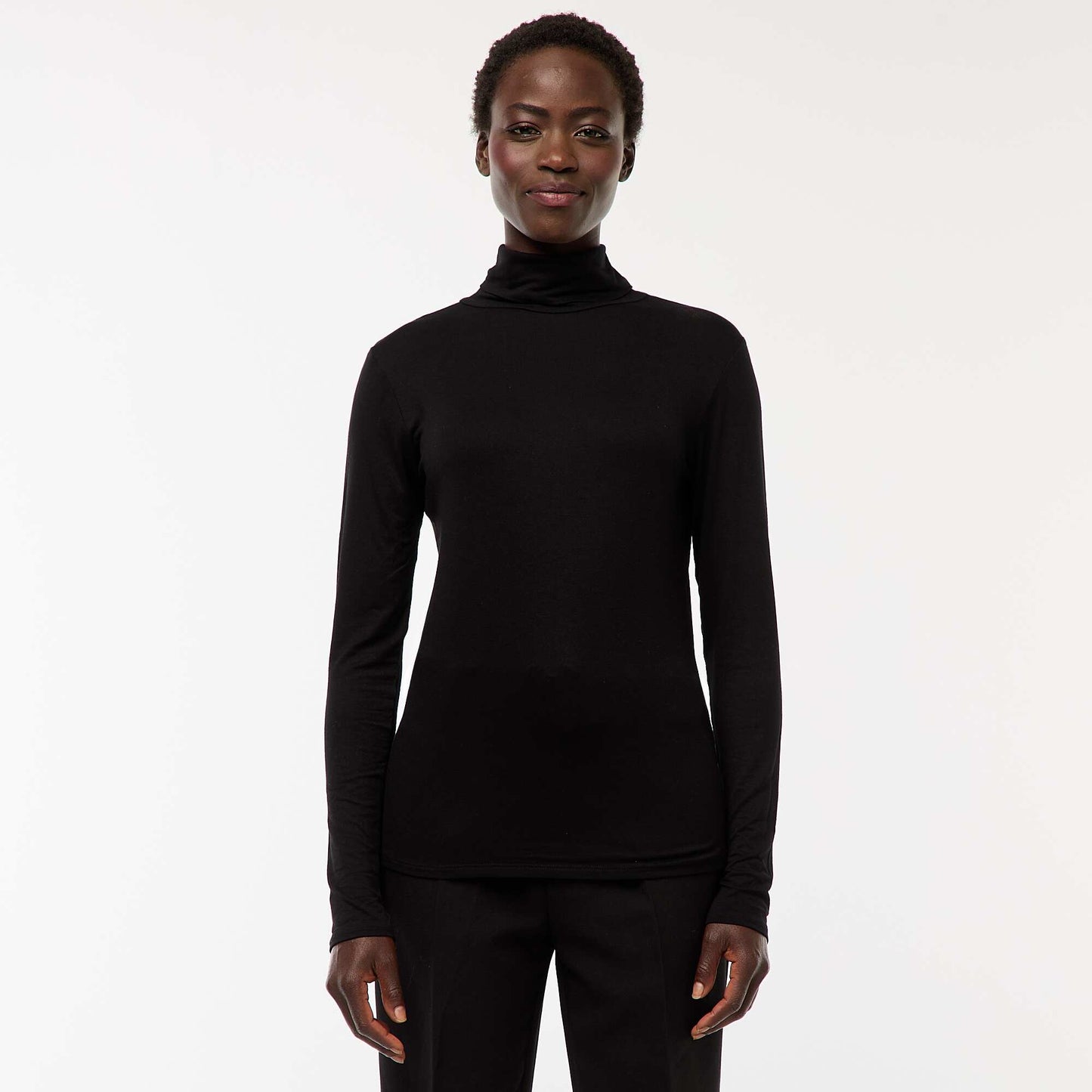 Sous-pull à col roulé et manches longues NOIR
