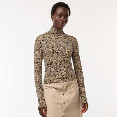 Sous-pull à col roulé et manches longues BEIGE