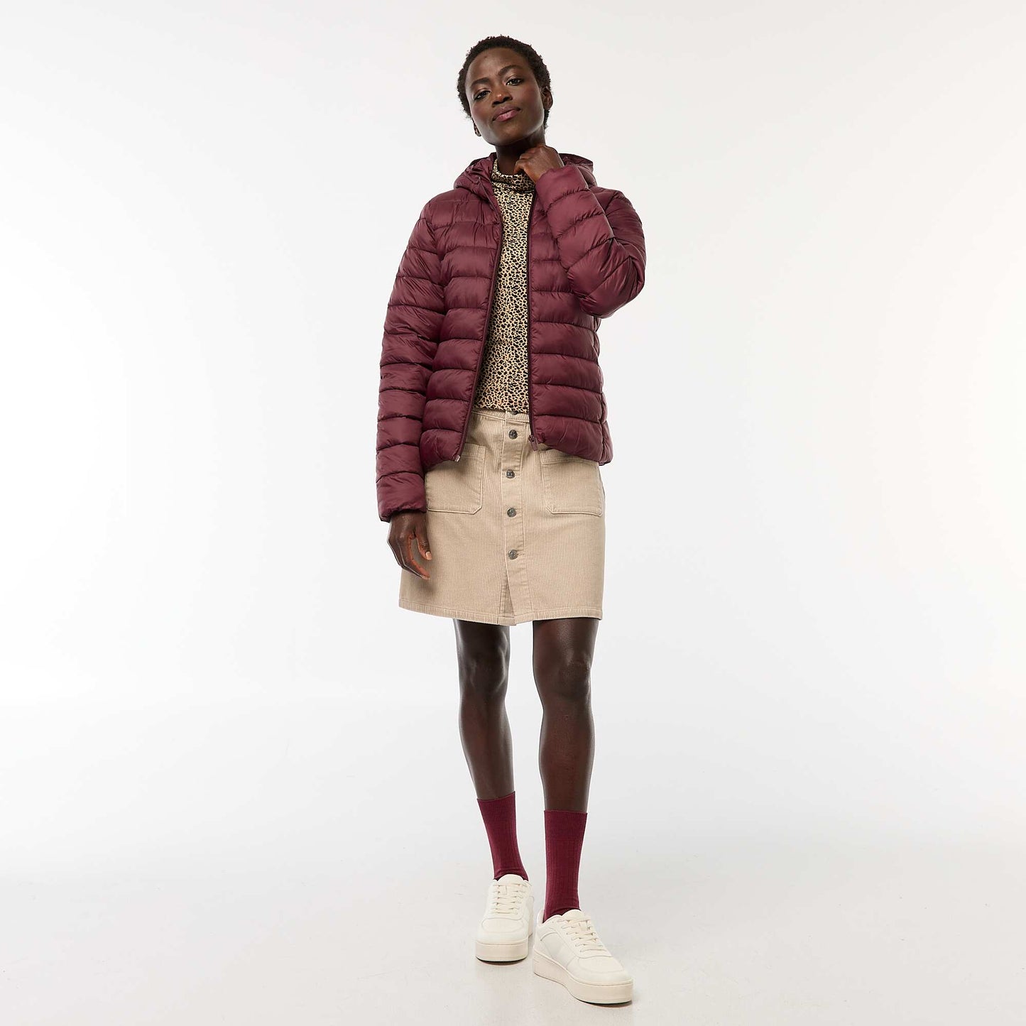 Sous-pull à col roulé et manches longues BEIGE