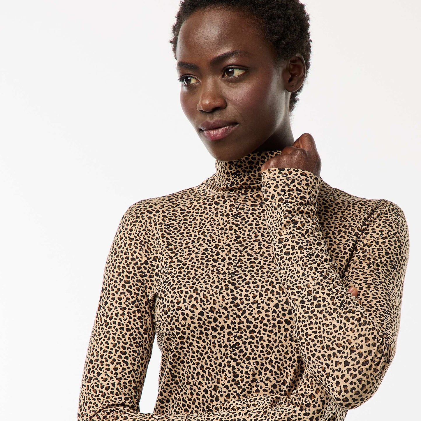 Sous-pull à col roulé et manches longues BEIGE