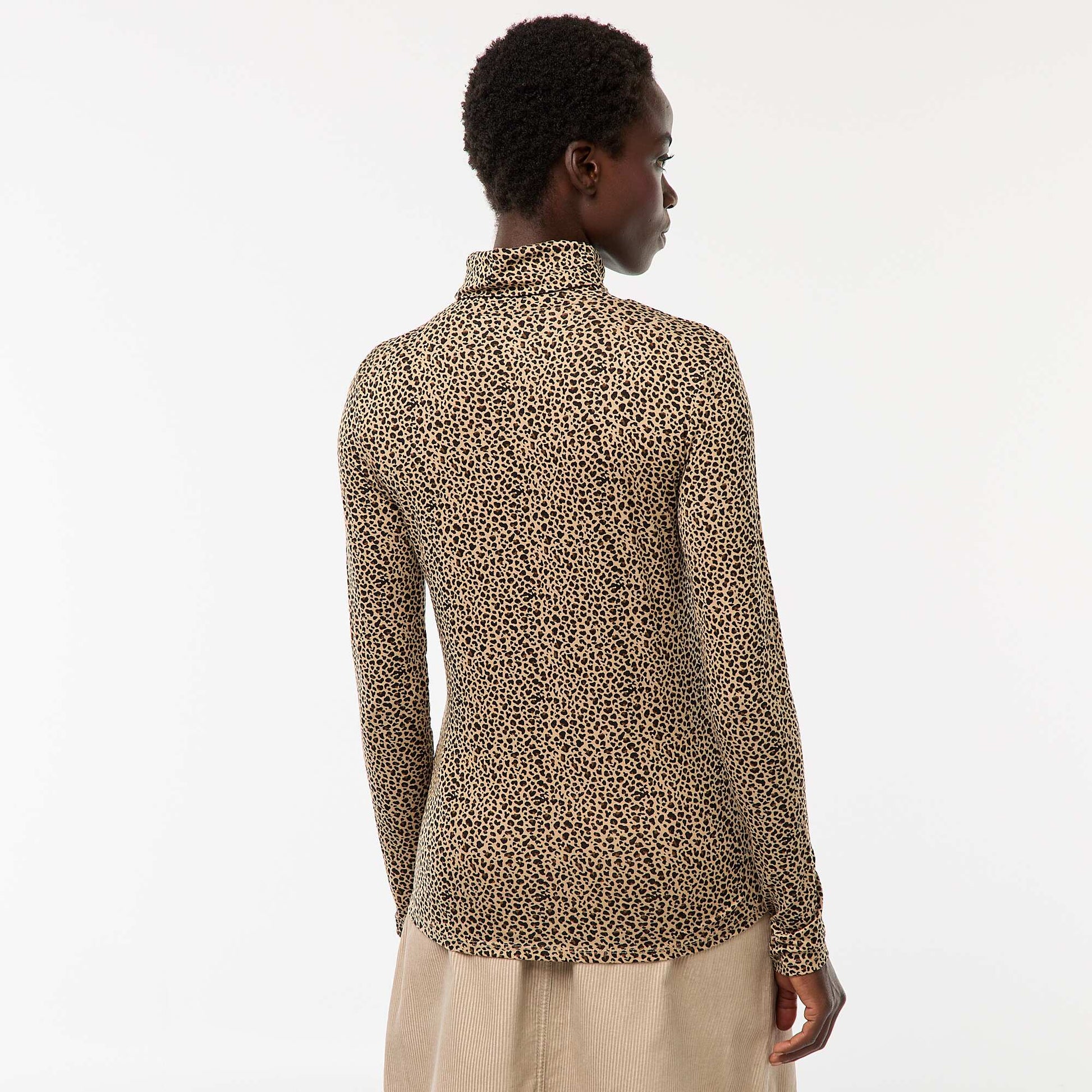 Sous-pull à col roulé et manches longues BEIGE