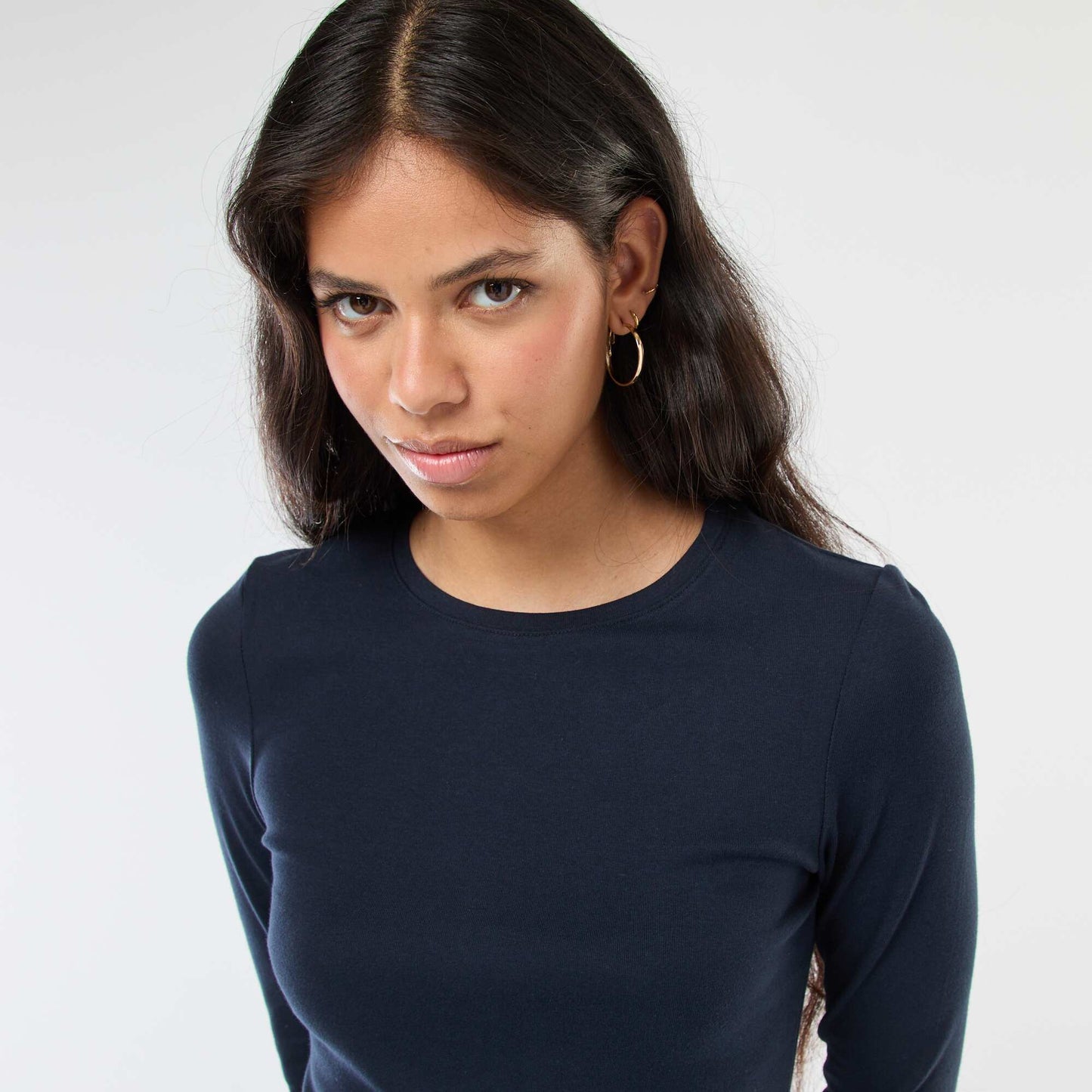 T-shirt à manches longues BLEU
