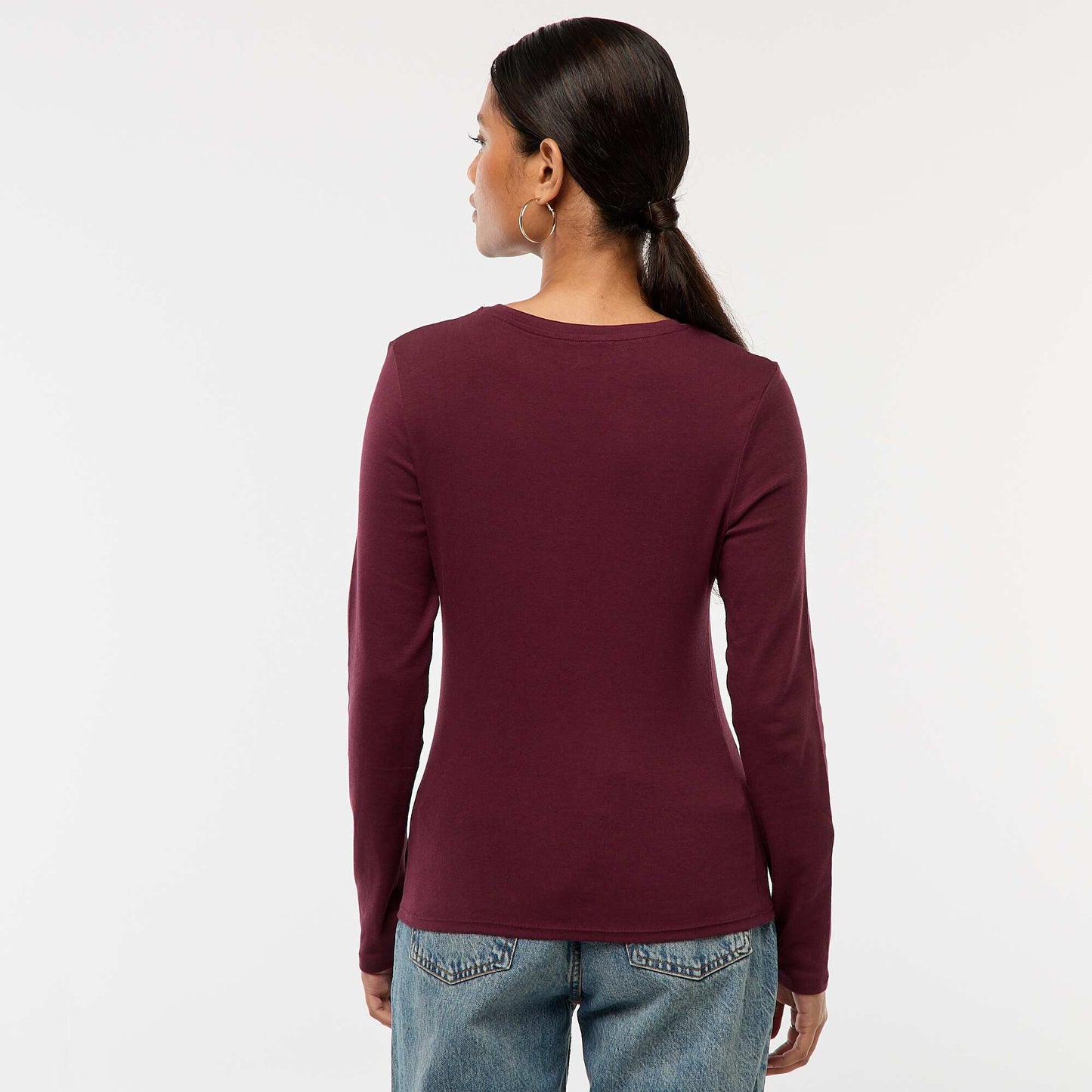 T-shirt à manches longues ROUGE
