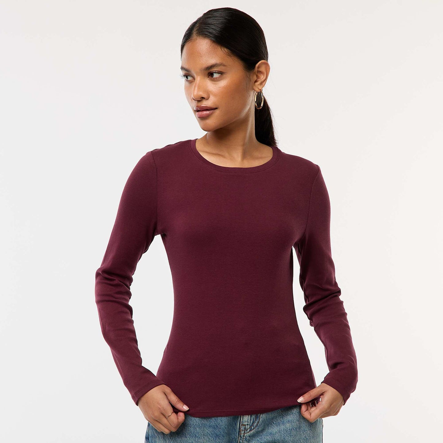 T-shirt à manches longues ROUGE
