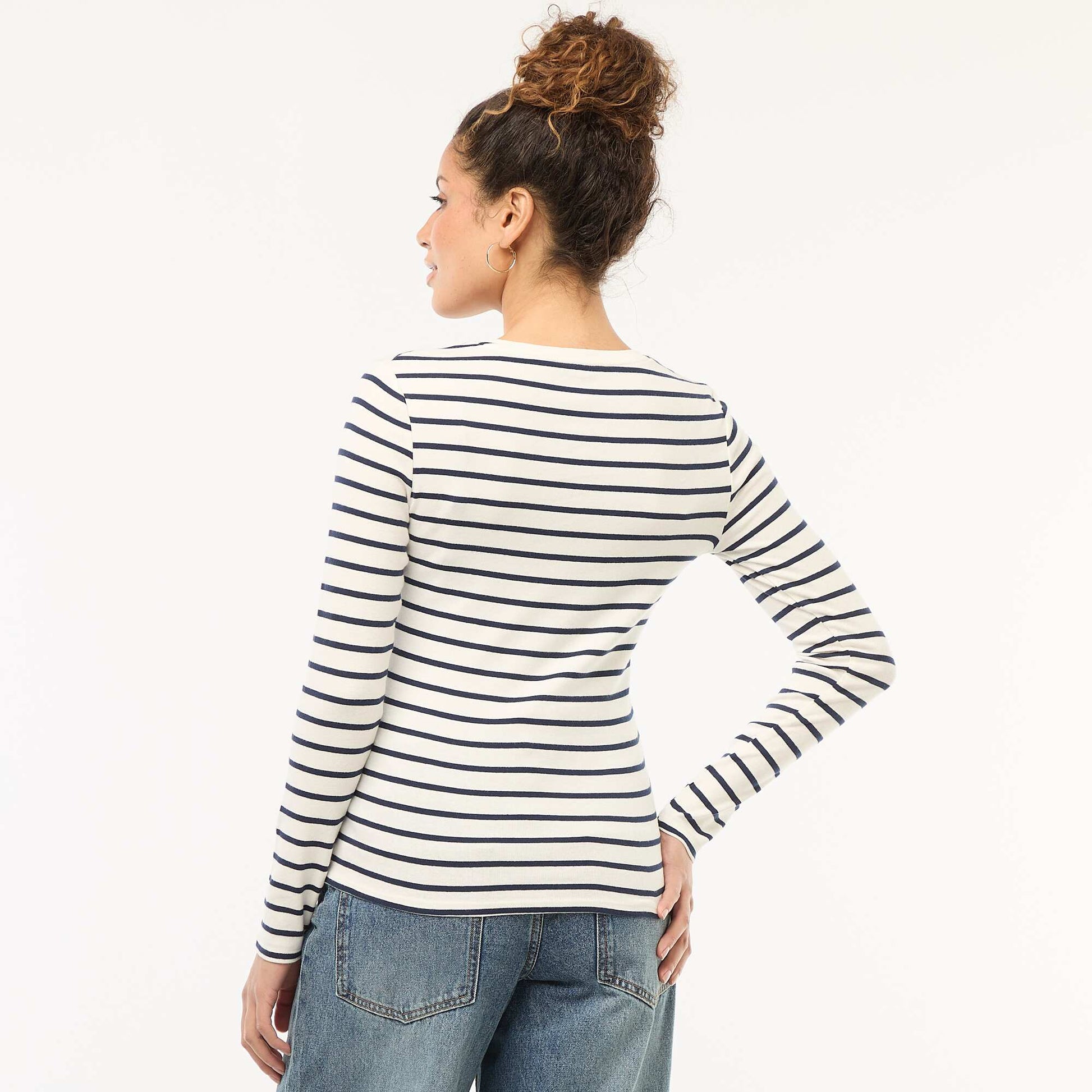 T-shirt à manches longues BLANC