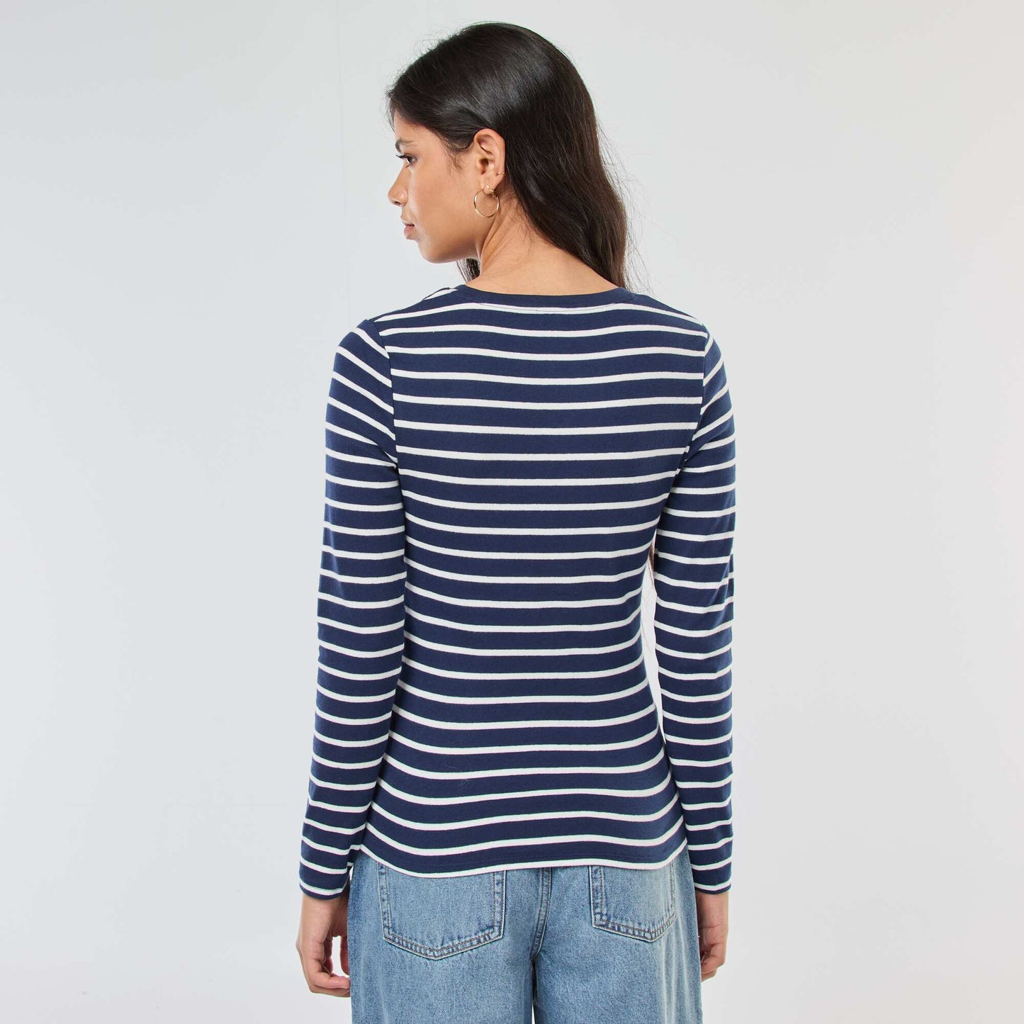 T-shirt à manches longues BLEU