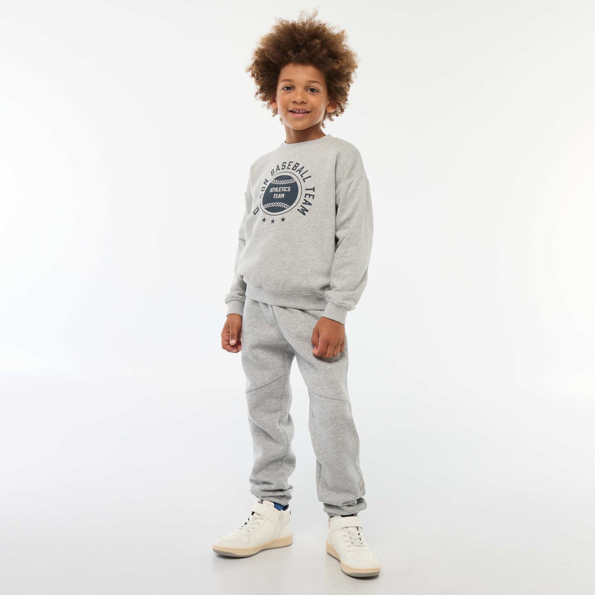 Sweat loose avec imprimé GRIS