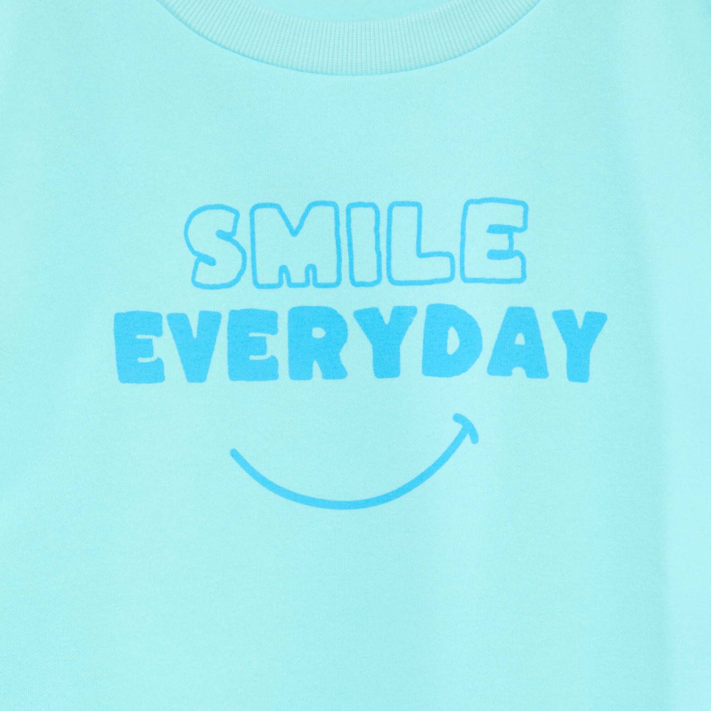 Sweat loose avec imprimé BLEU