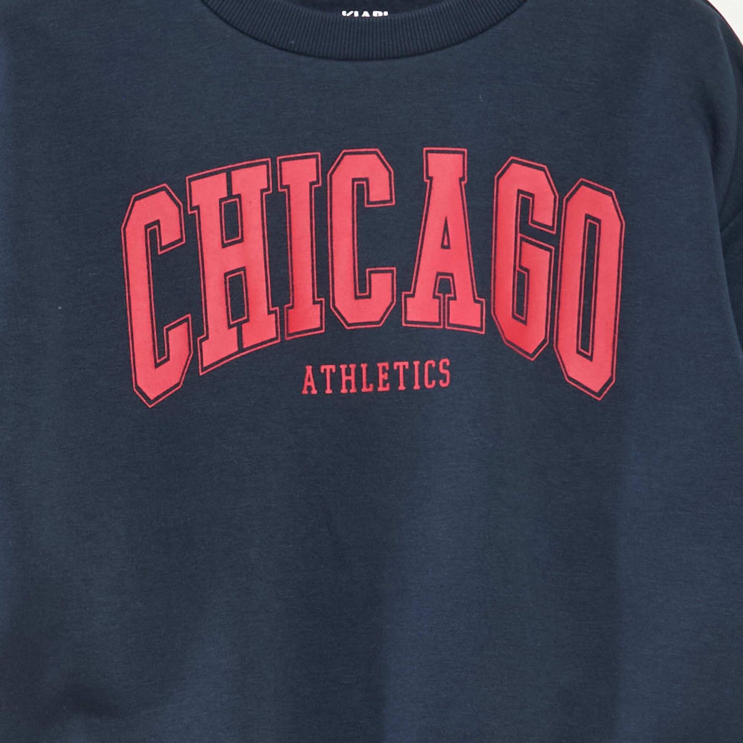 Sweat loose avec imprimé BLEU
