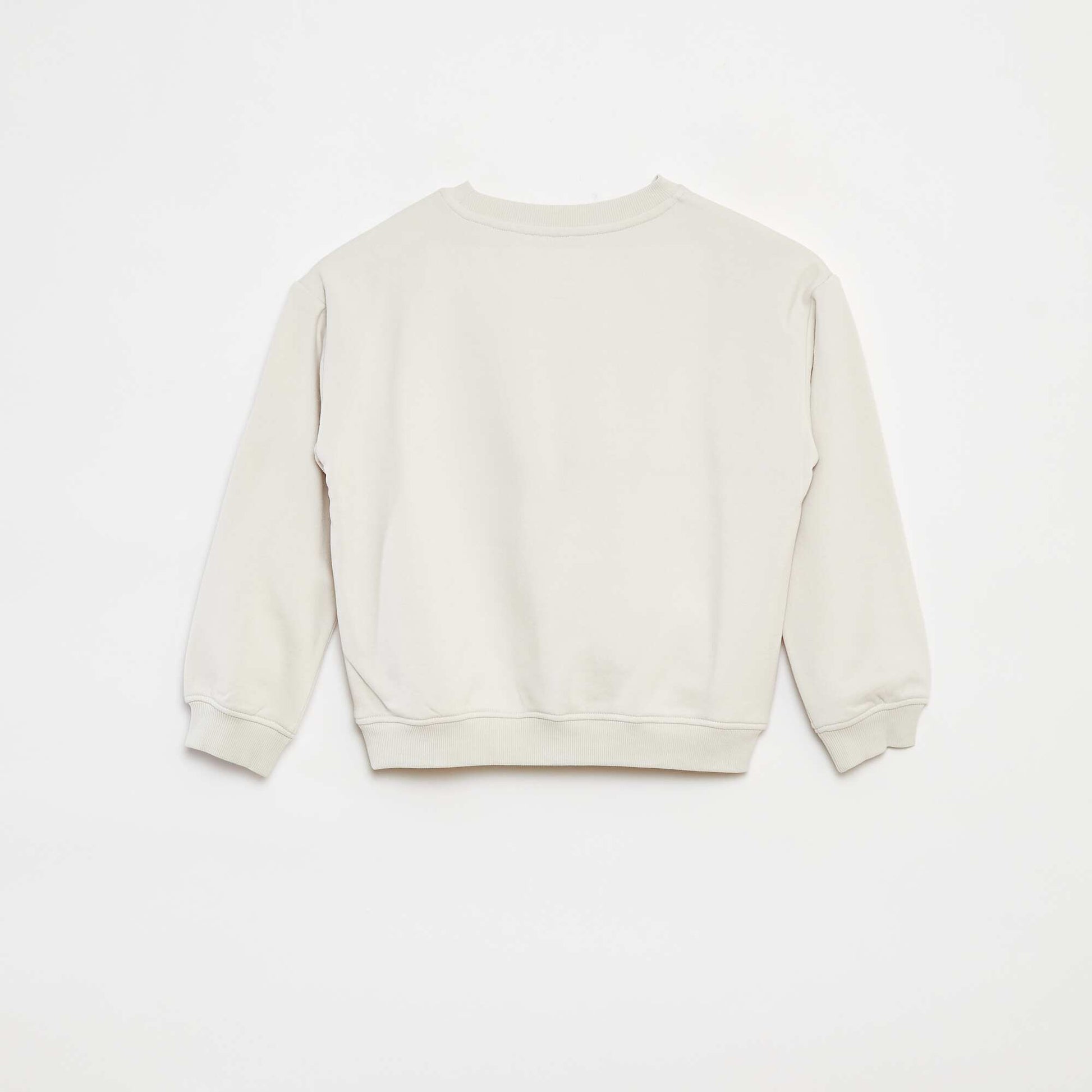 Sweat loose avec imprimé BLANC