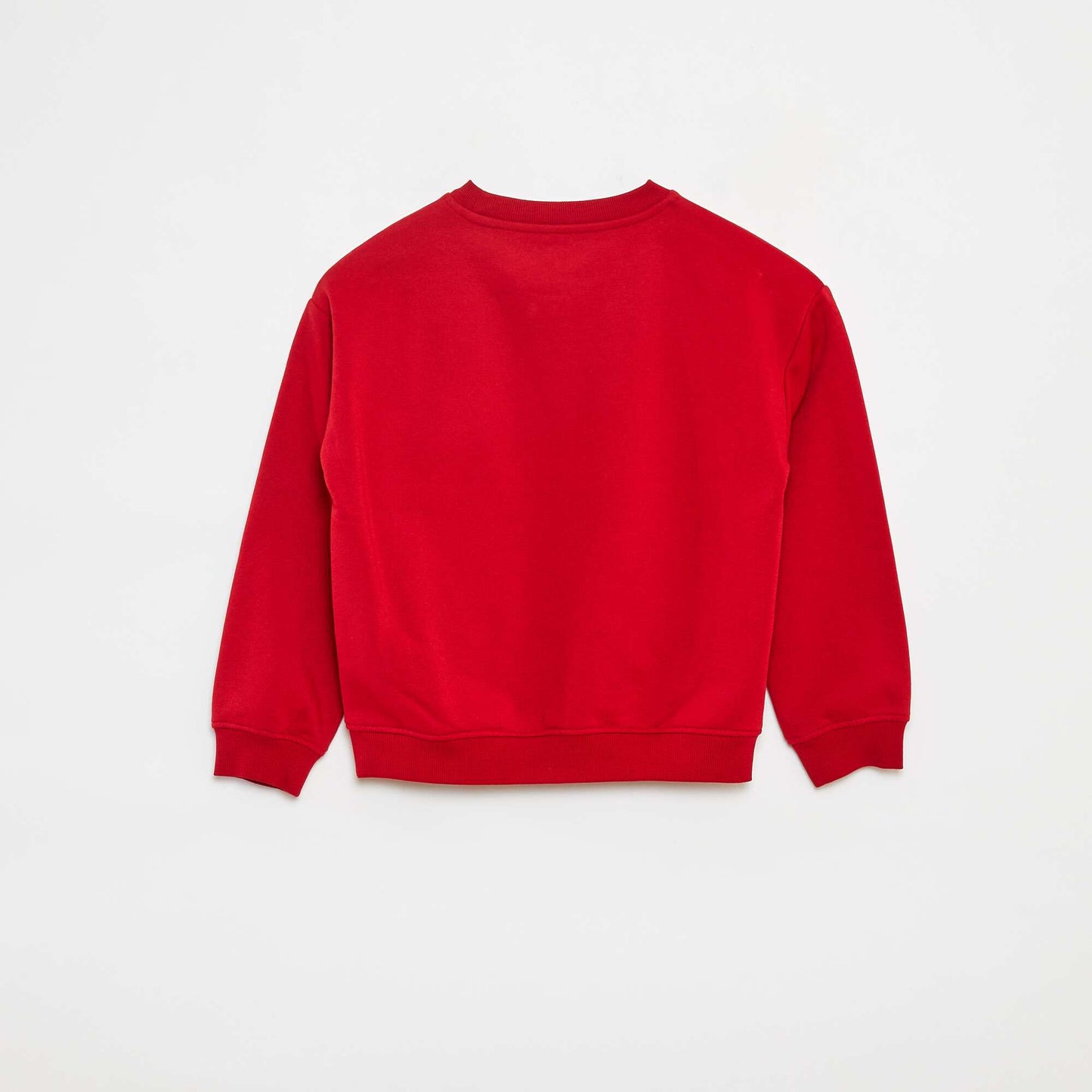 Sweat loose avec imprimé ROUGE