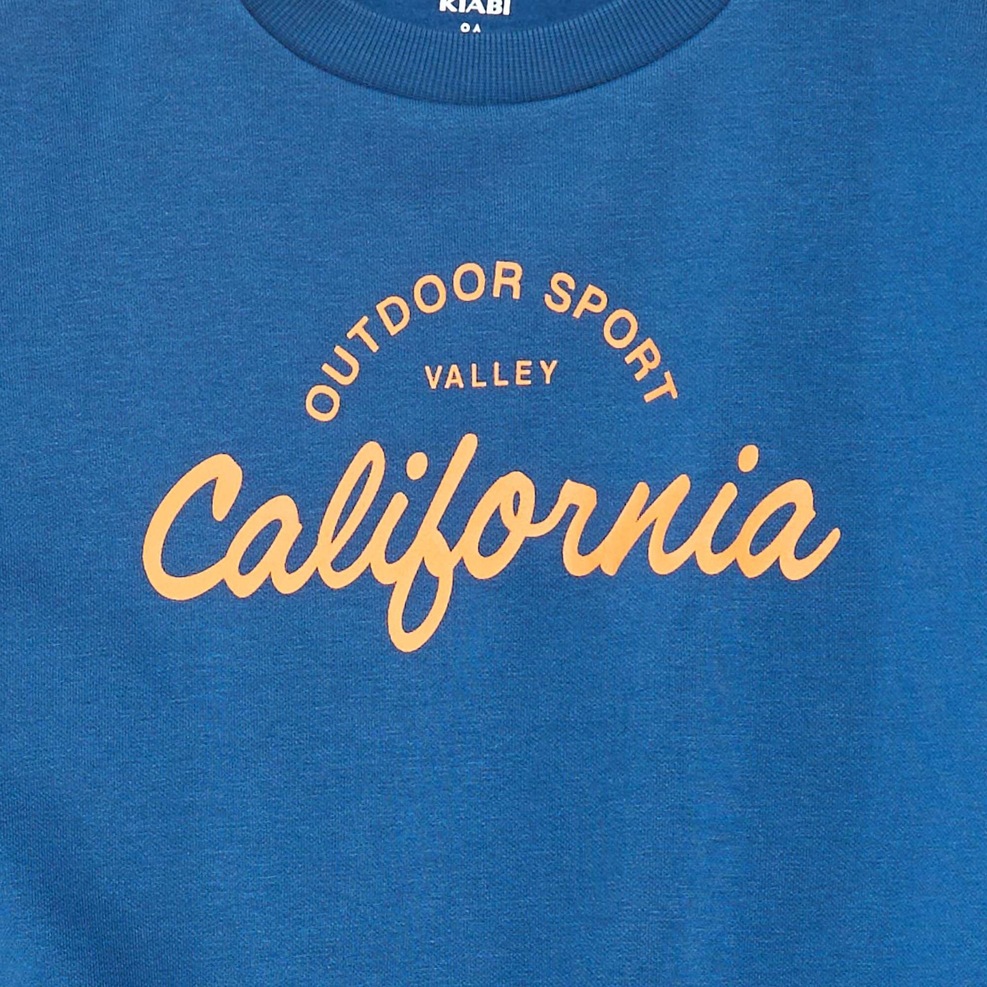 Sweat loose avec imprimé BLEU