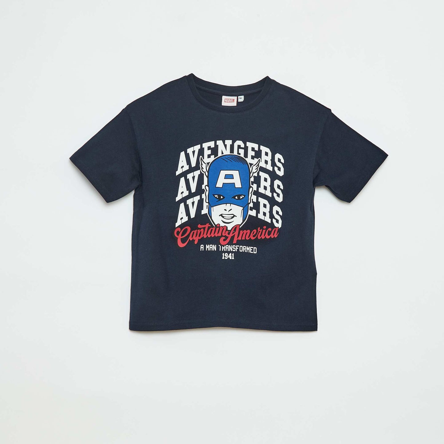 T-shirt 'Marvel' imprimé à manches courtes BLEU