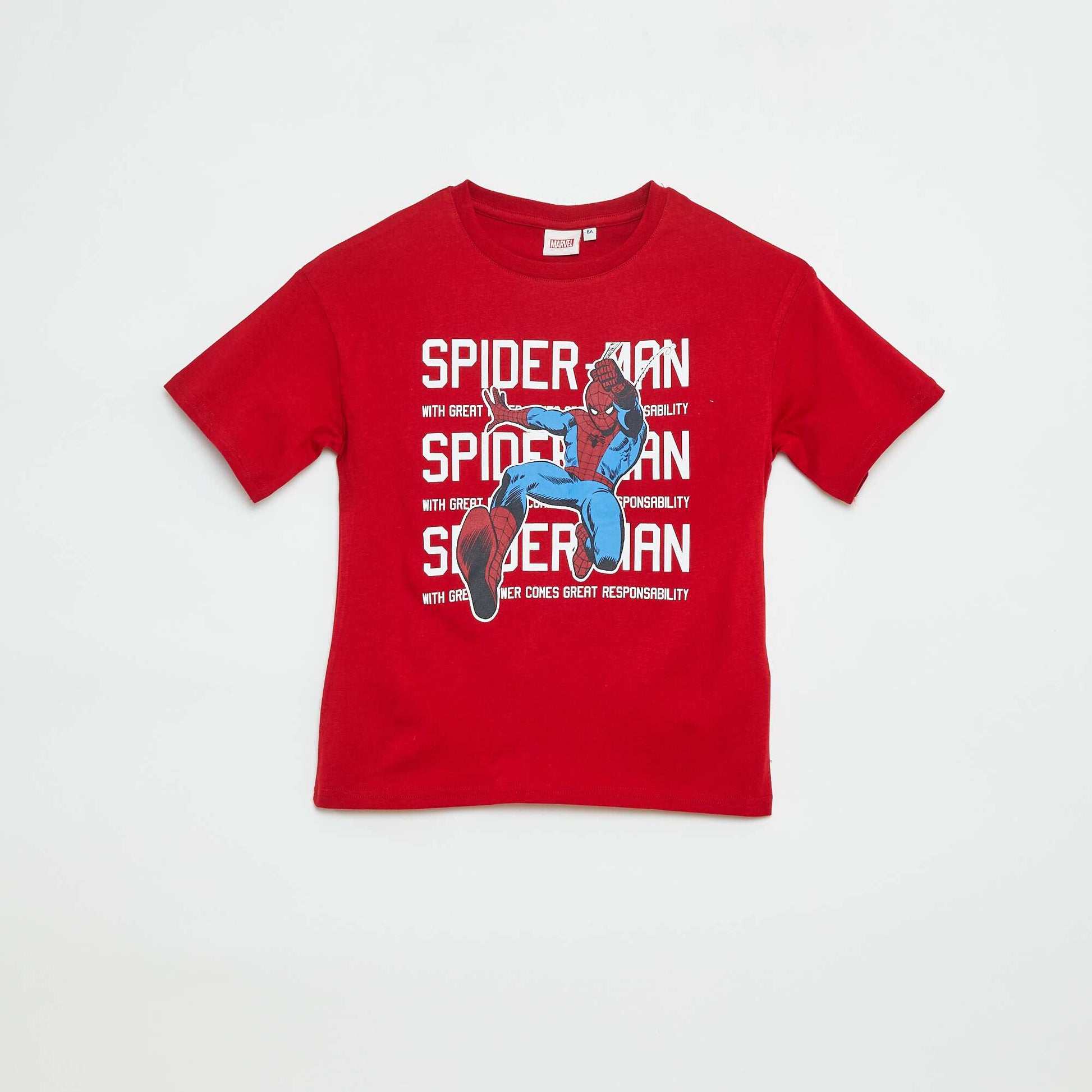 T-shirt 'Marvel' imprimé à manches courtes ROUGE