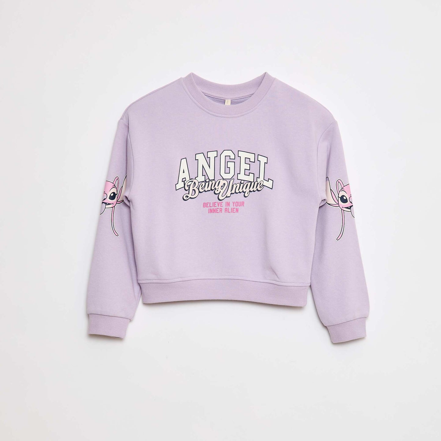 Sweat coupe courte 'Stitch' VIOLET