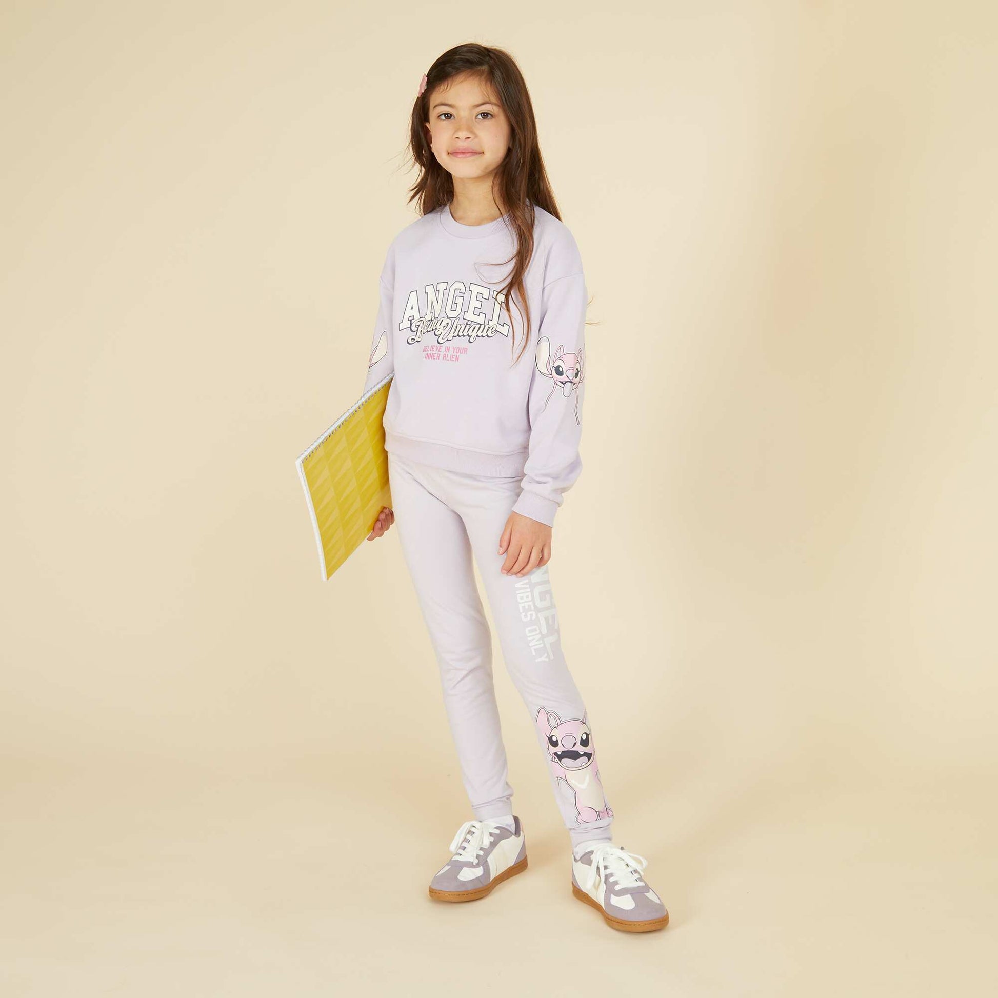 Sweat coupe courte 'Stitch' VIOLET