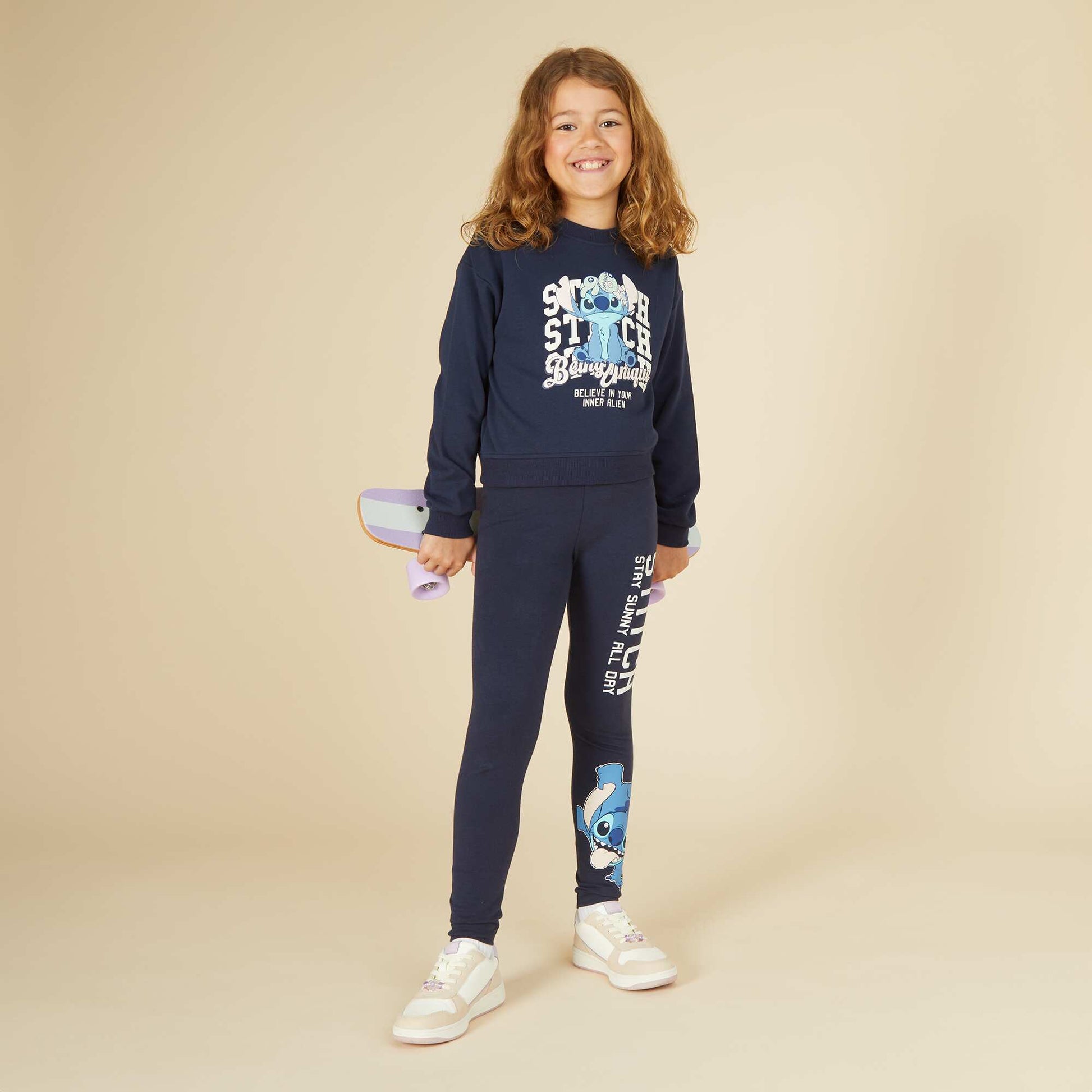 Sweat coupe courte 'Angel' MARINE
