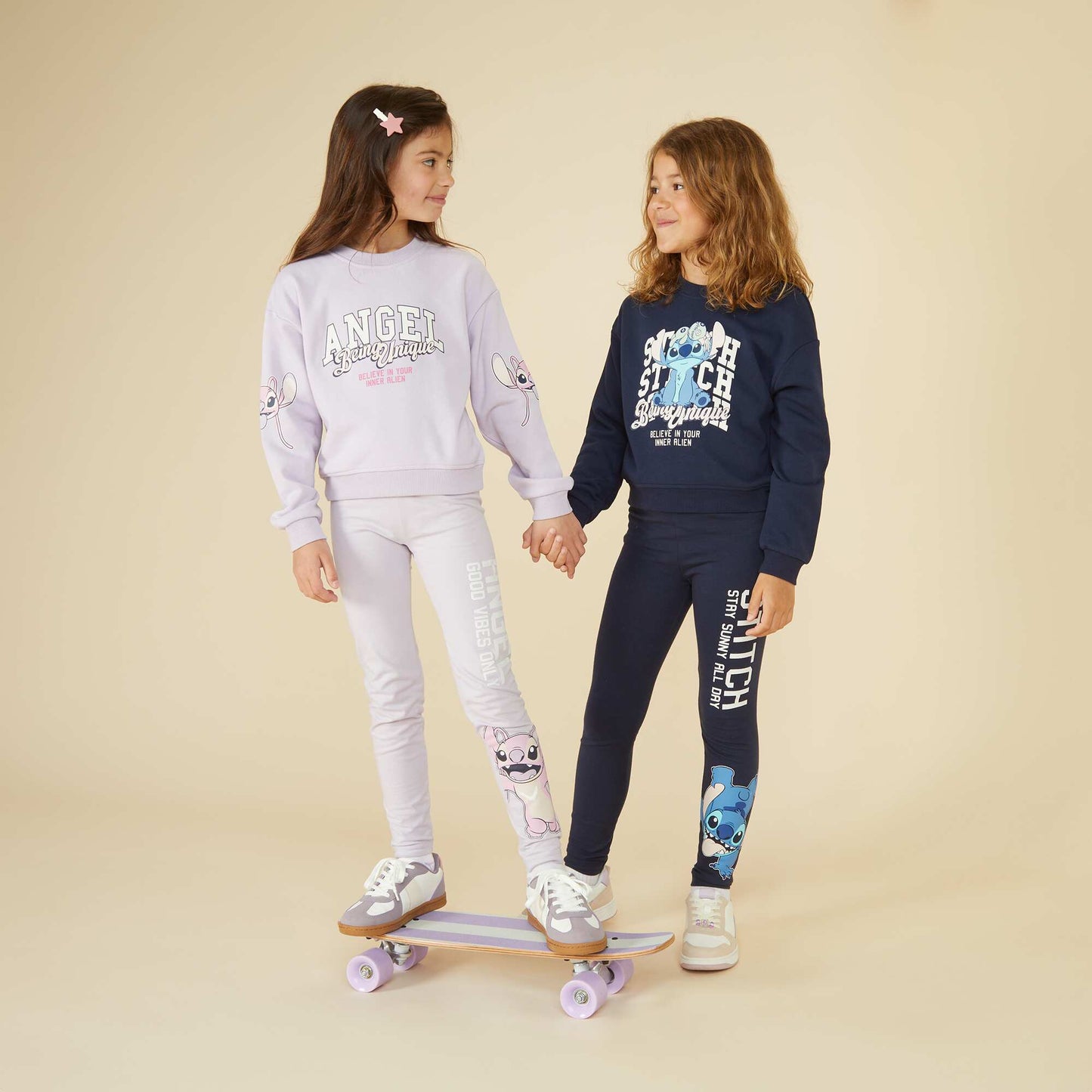 Sweat coupe courte 'Angel' MARINE