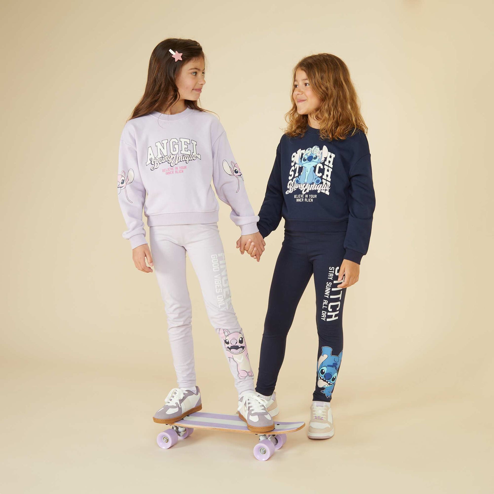 Sweat coupe courte 'Angel' MARINE