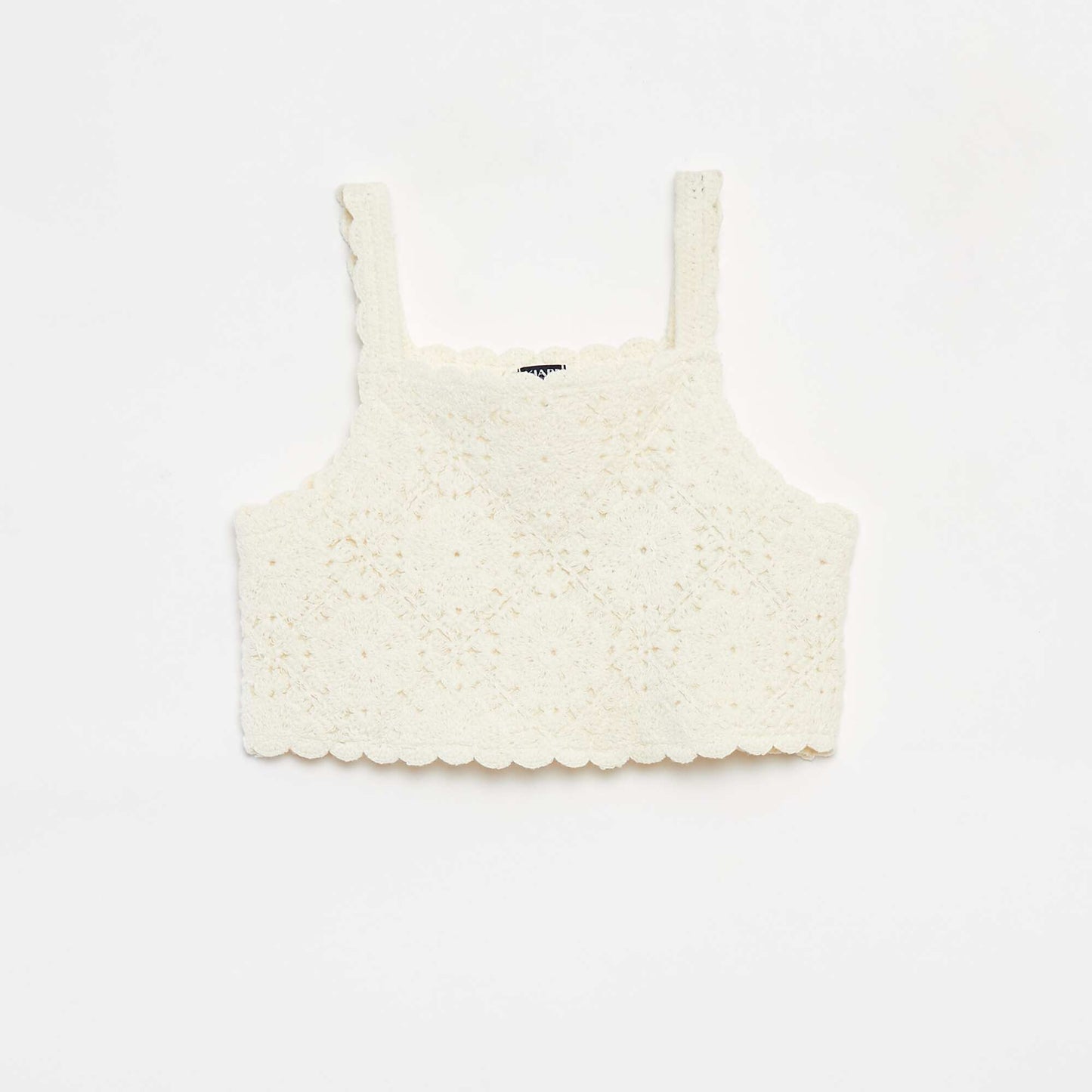 Débardeur en crochet BLANC