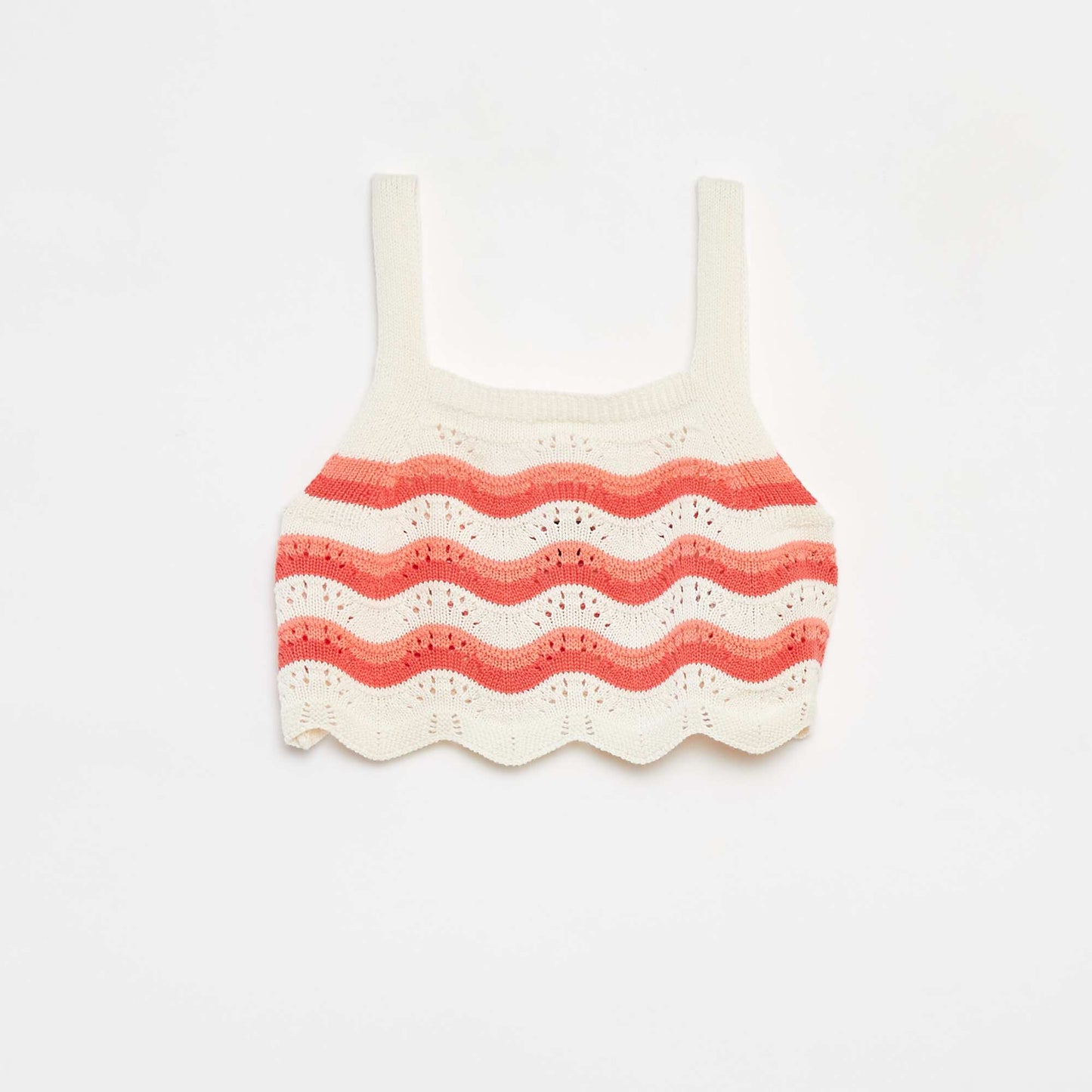 Débardeur en crochet avec motifs BEIGE