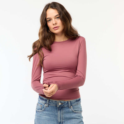 Tee-shirt cropped avec effet froissé ROSE