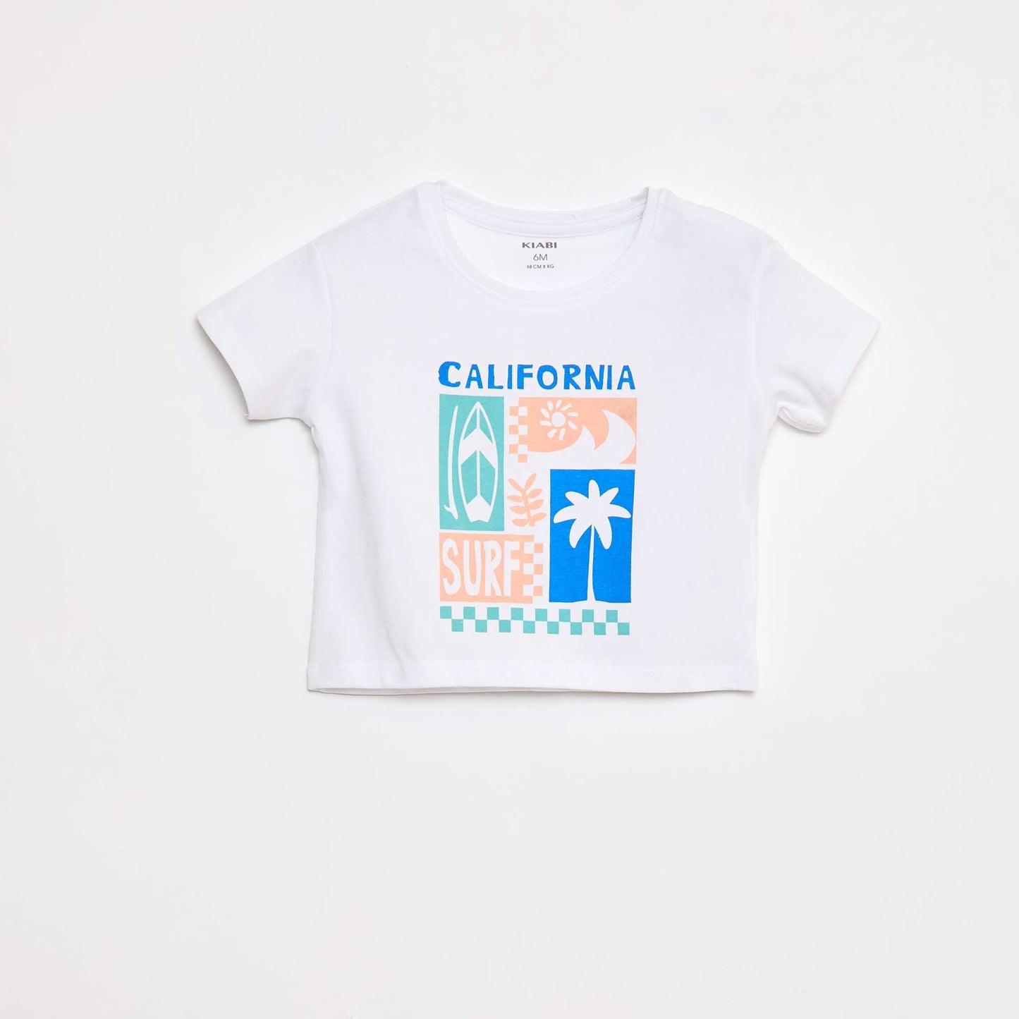 Tee-shirt imprimé estival BLANC