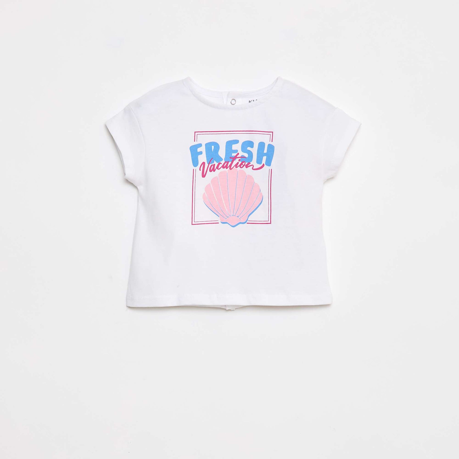 Tee-shirt imprimé estival BLANC