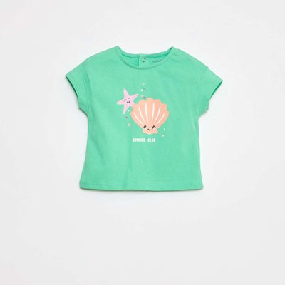 Tee-shirt imprimé estival VERT