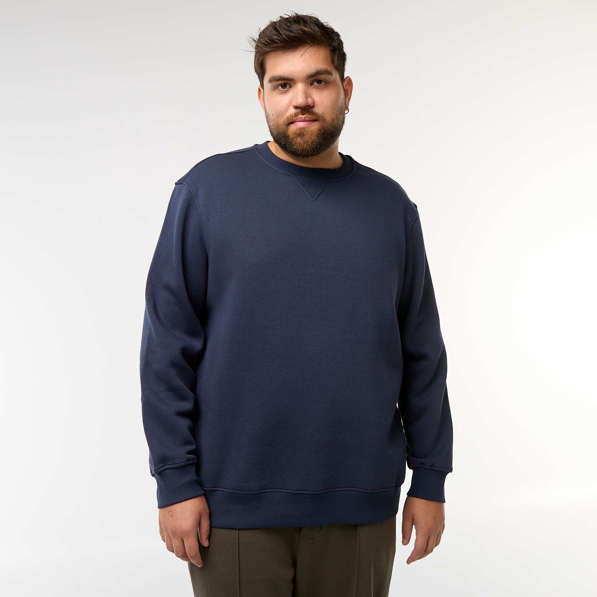Sweat à col rond uni BLEU