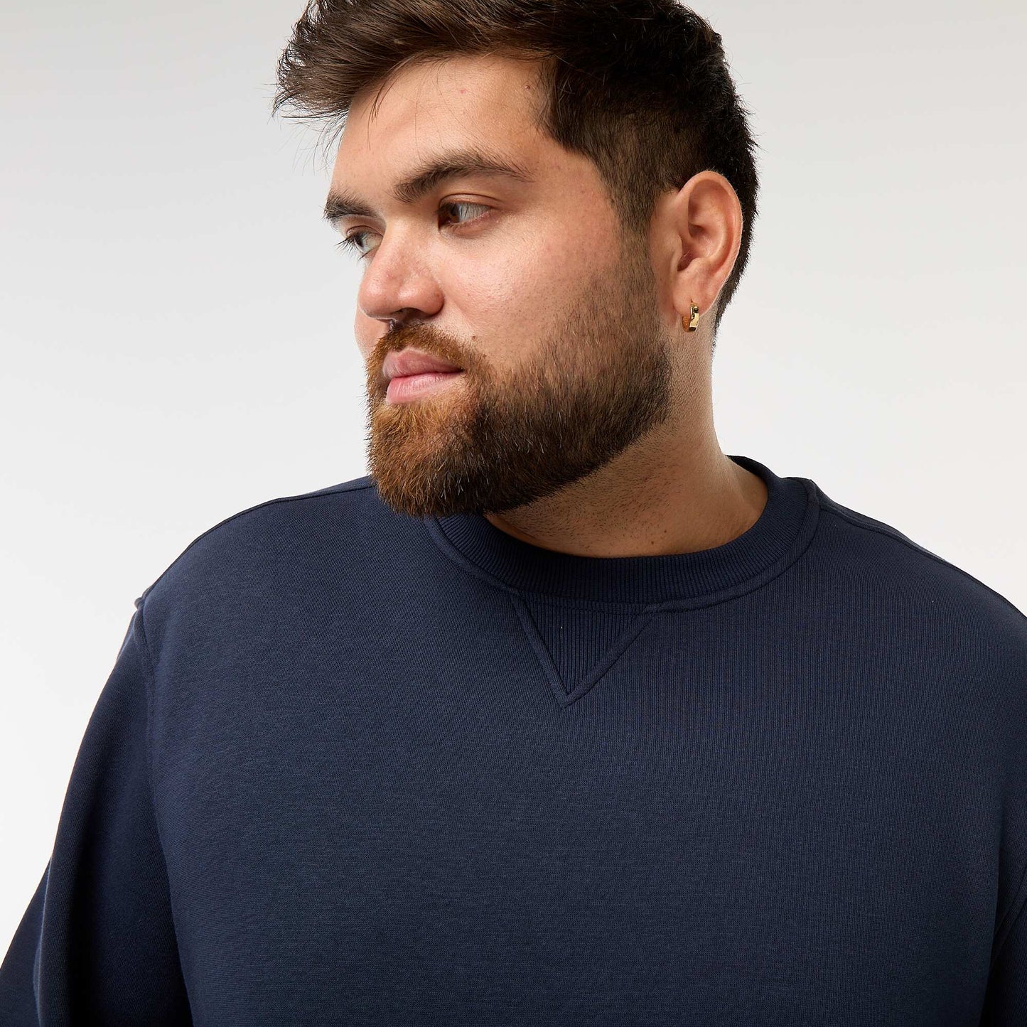 Sweat à col rond uni BLEU