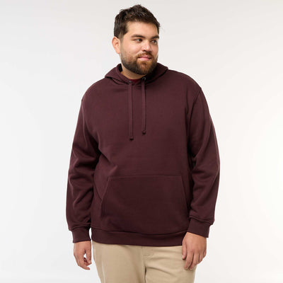 Sweat en molleton à capuche avec poche kangourou VIOLET