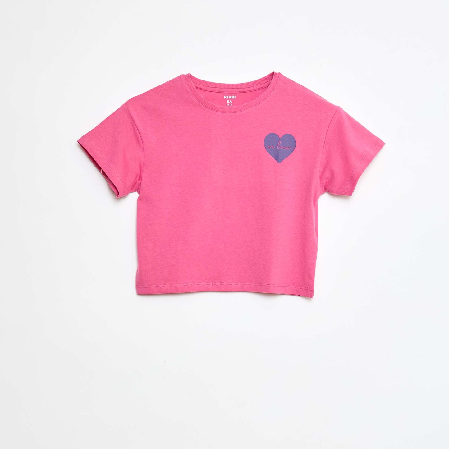 T-shirt imprimé en coton ROSE