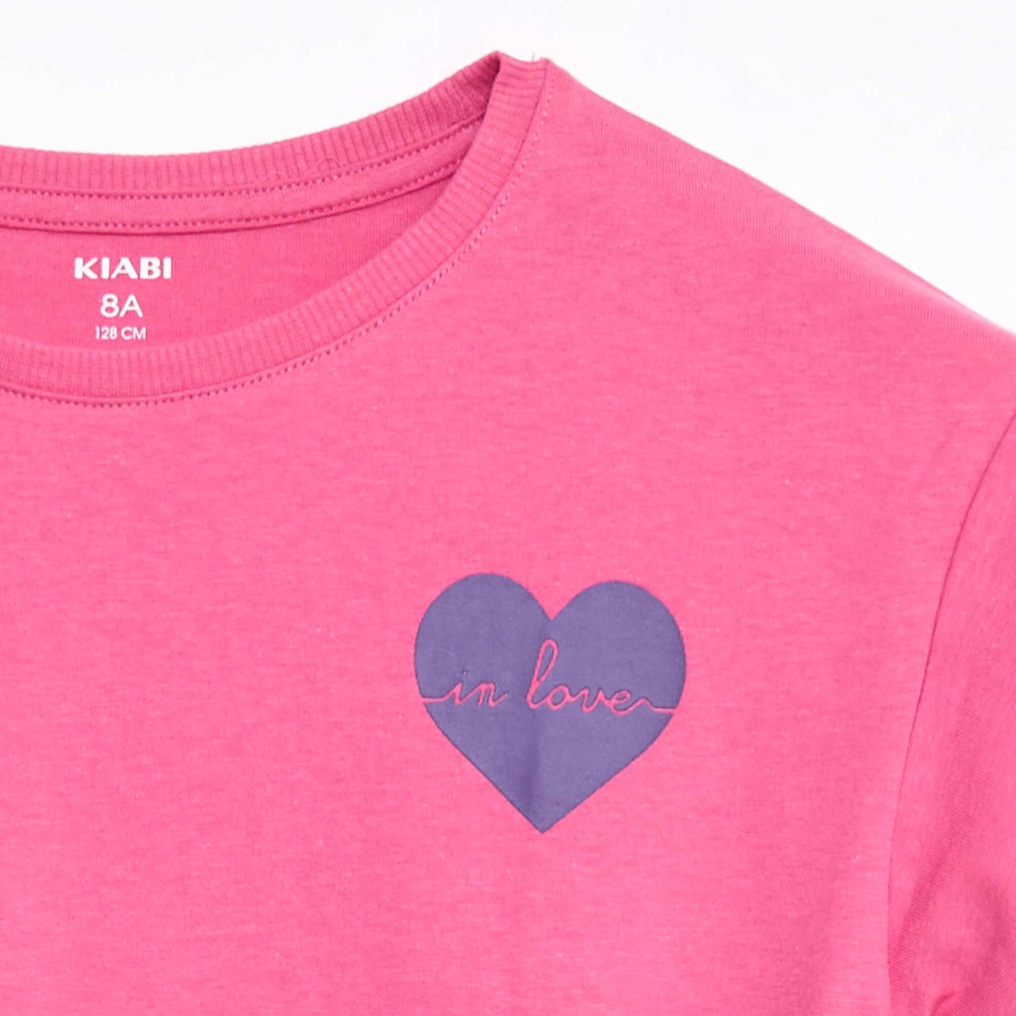 T-shirt imprimé en coton ROSE