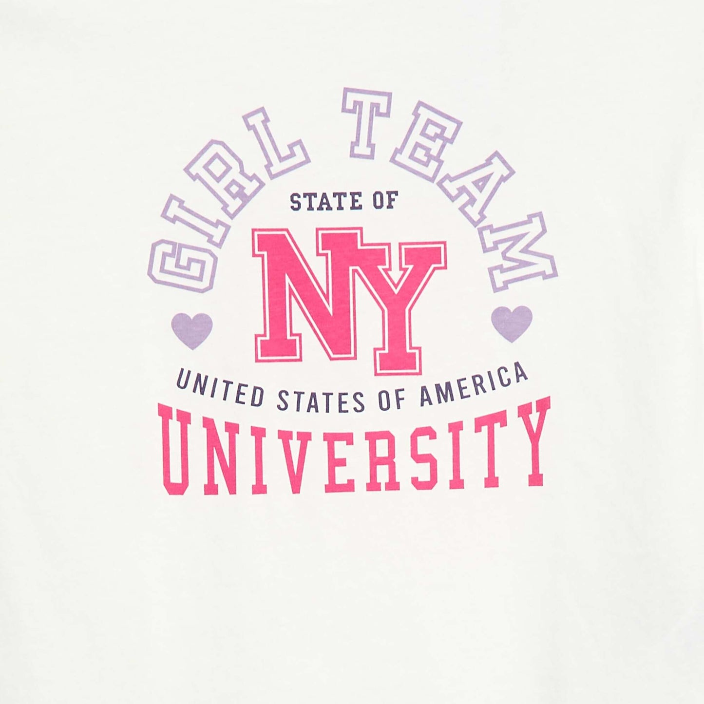 T-shirt imprimé en coton BLANC