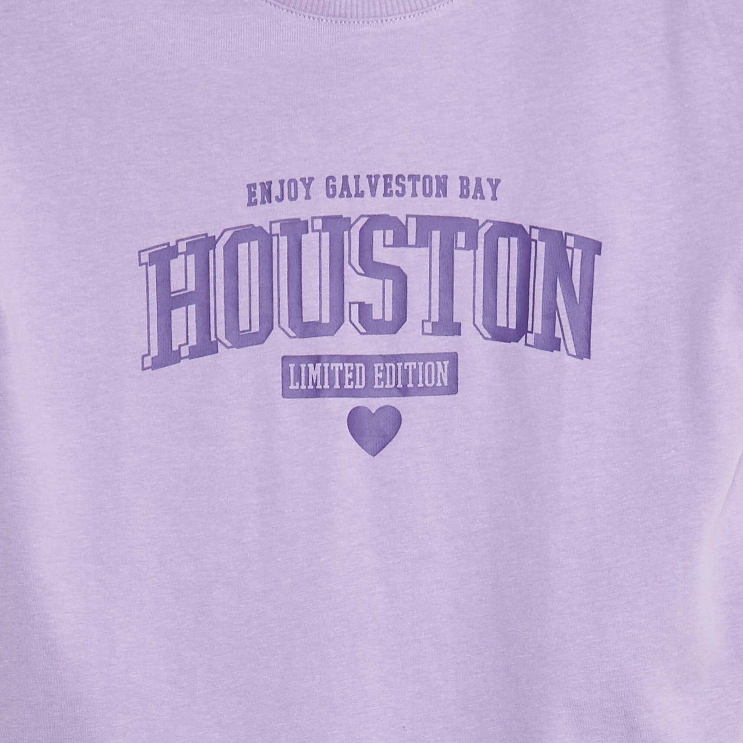 T-shirt imprimé en coton VIOLET