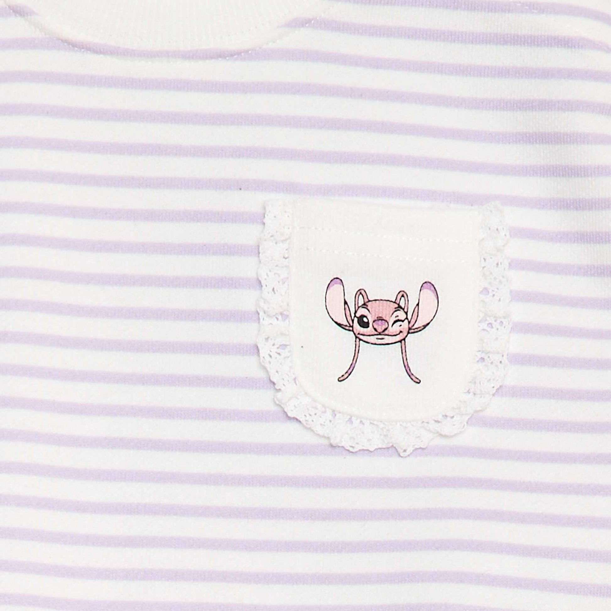 Sweat 'Disney' avec ouverture pressionnée à l'épaule BLANC