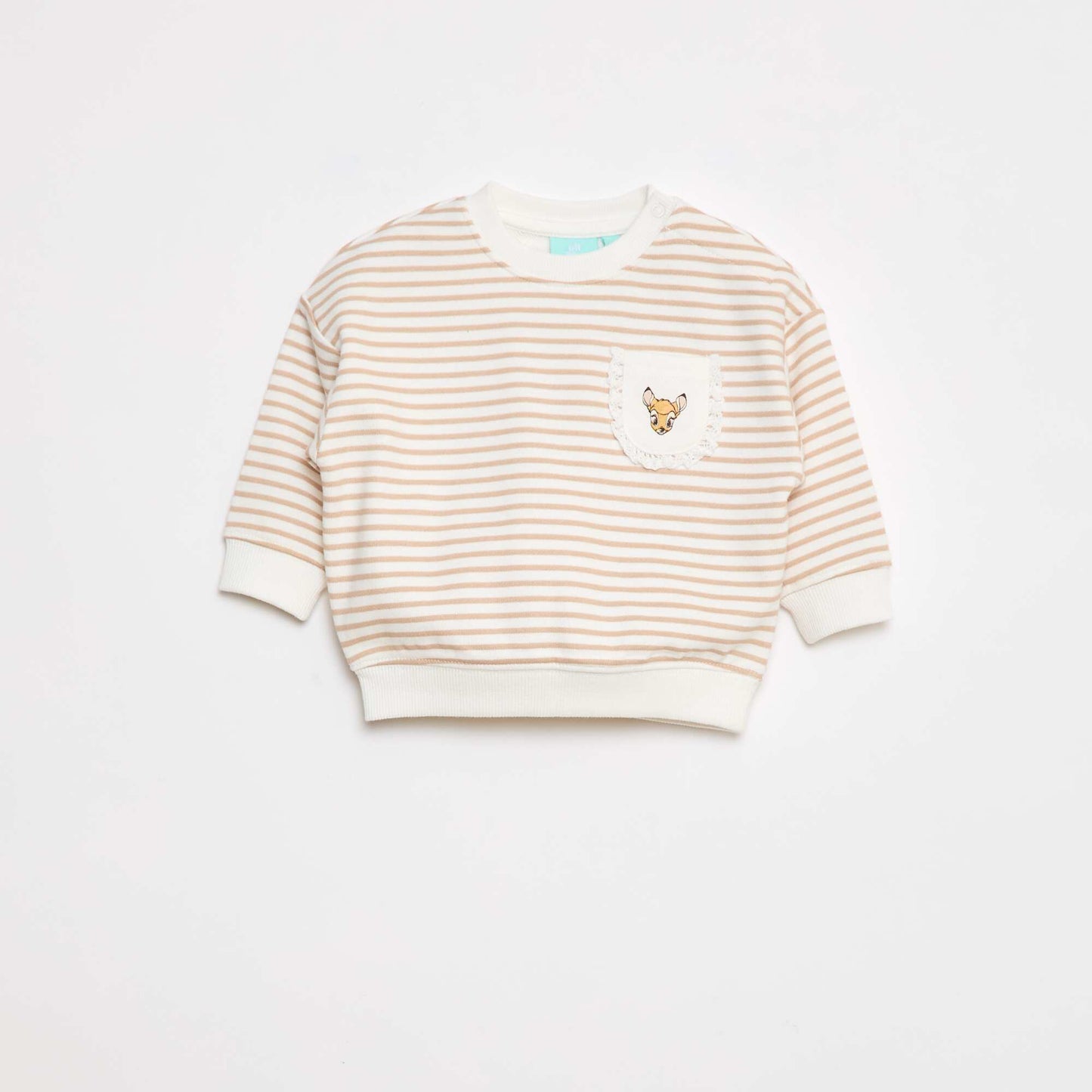 Sweat 'Disney' avec ouverture pressionnée à l'épaule BLANC