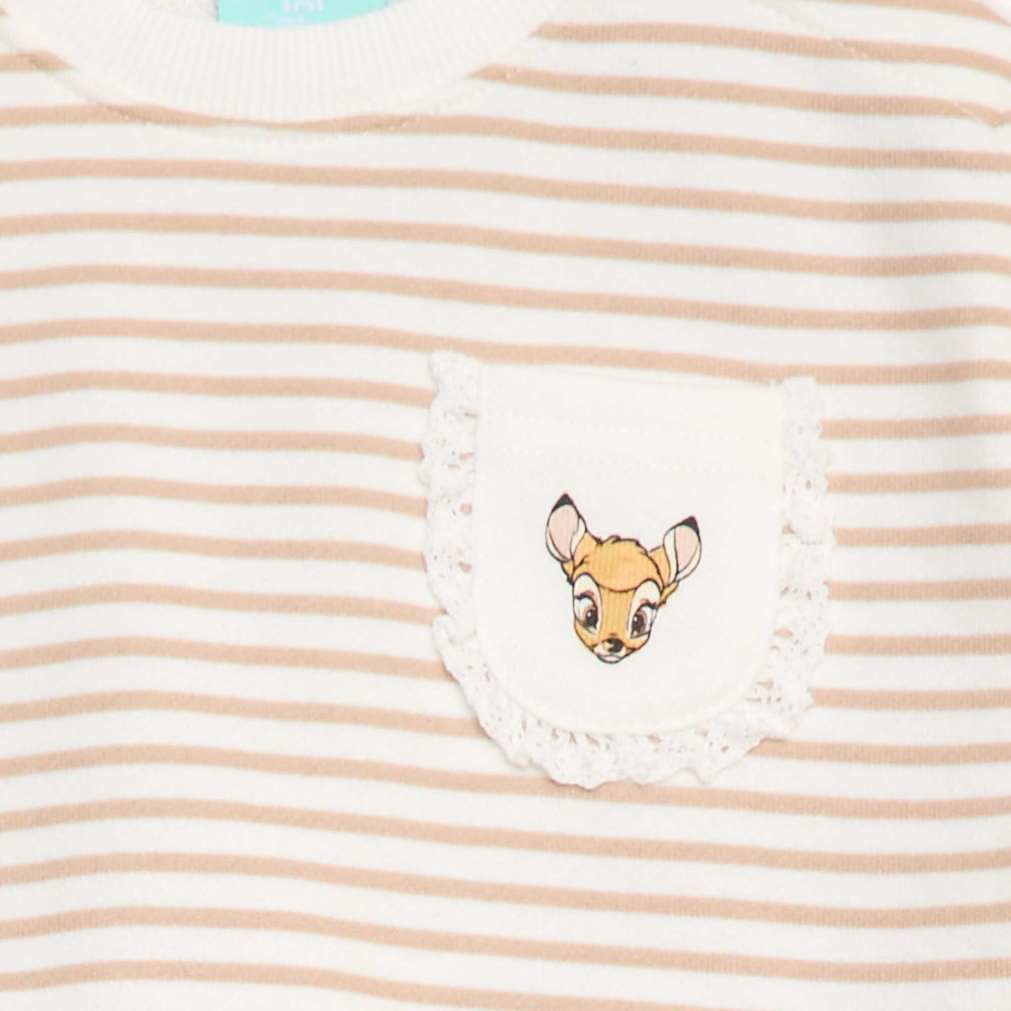 Sweat 'Disney' avec ouverture pressionnée à l'épaule BLANC