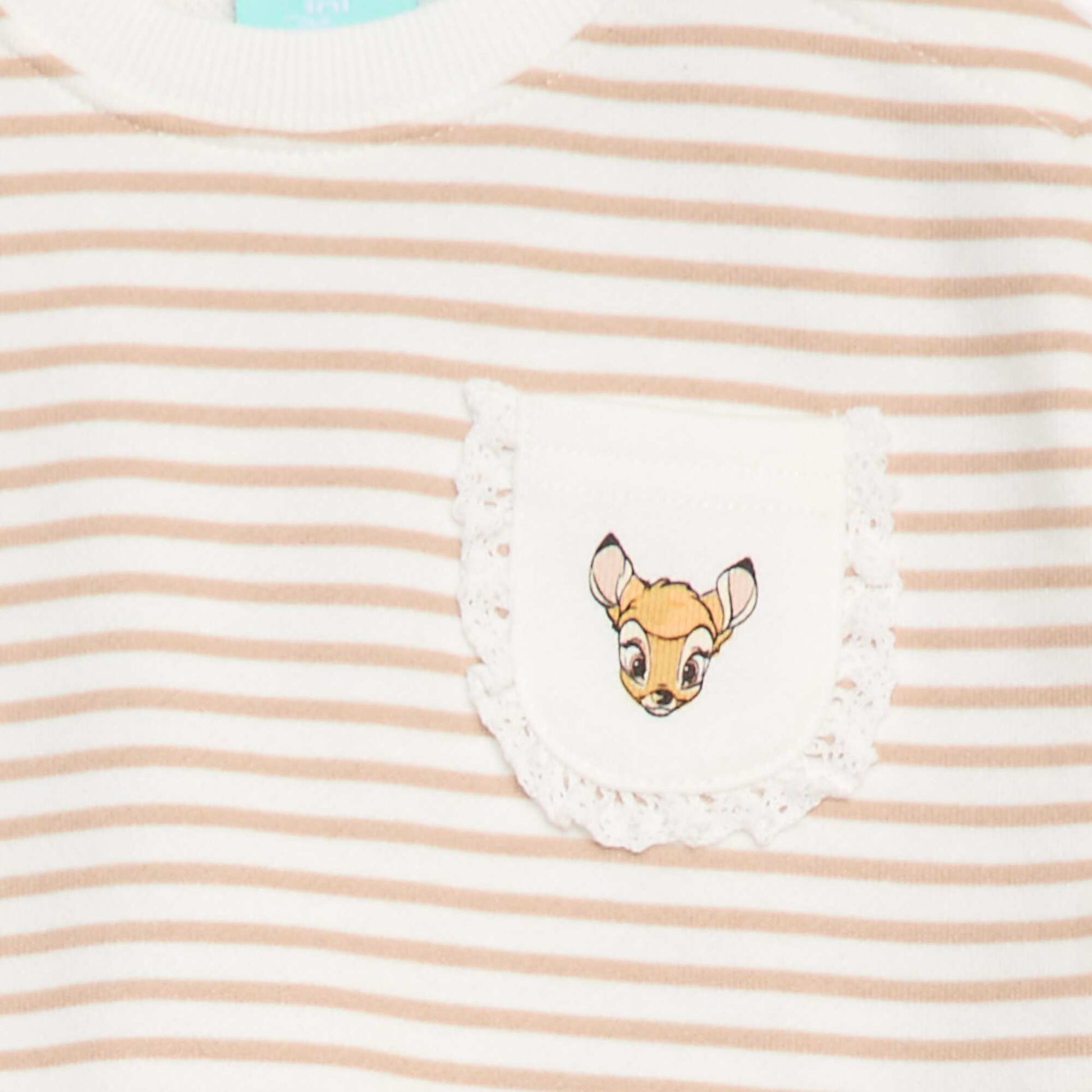 Sweat 'Disney' avec ouverture pressionnée à l'épaule BLANC