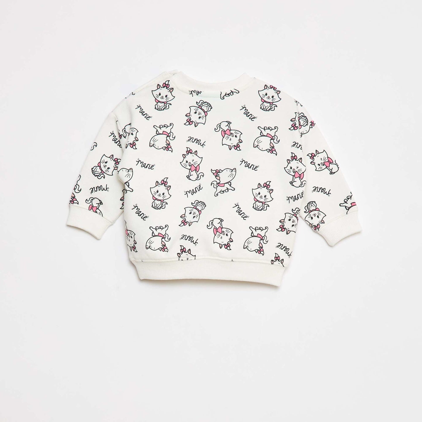 Sweat 'Disney' avec ouverture pressionnée à l'épaule BLANC