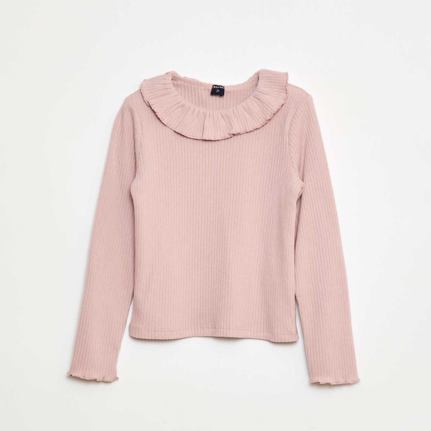 T-shirt en maille côtelée ROSE